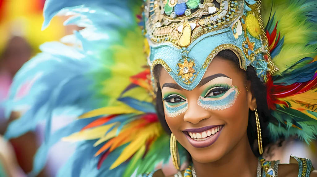 Barranquilla Carnival Tribal Face