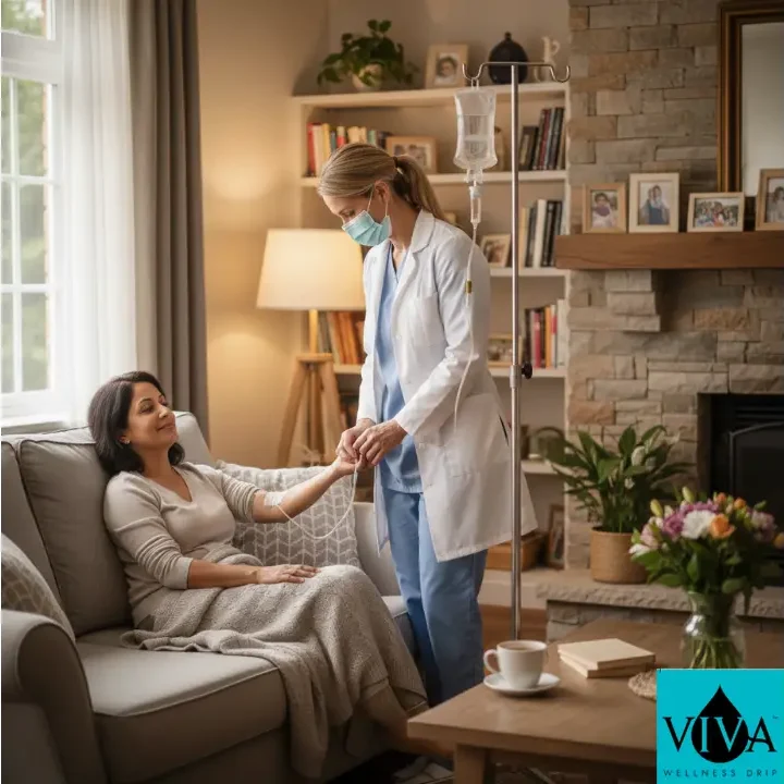 Certified medical professional providing mobile IV drip therapy Ibagué Colombia in client's home