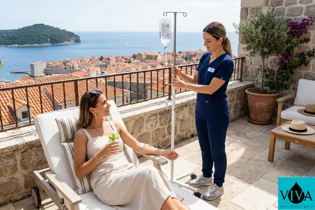 Feeling drained in the Pearl of the Adriatic? Get the best IV therapy Dubrovnik, Croatia offers. Mobile IV drip for hangovers, jet lag, and events. Book now!