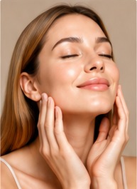 Smiling client with radiant skin